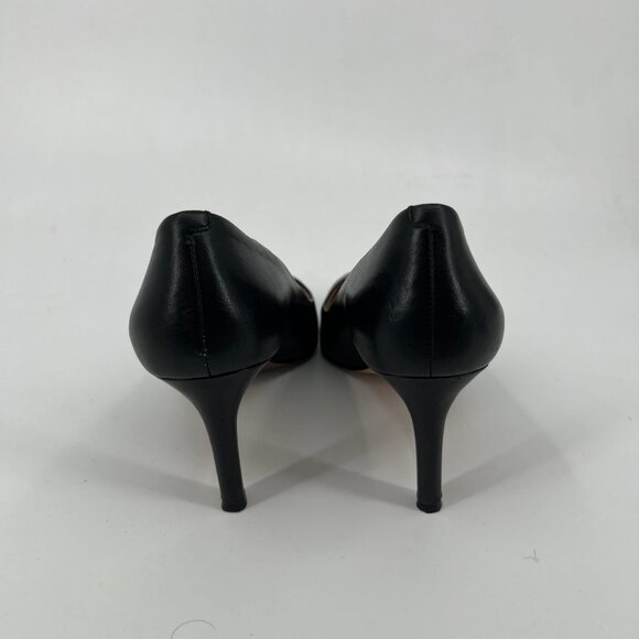 Diane Von Furstenberg Black Pointed Toe Stiletto Heels | Size 8.5 - Picture 2 of 5